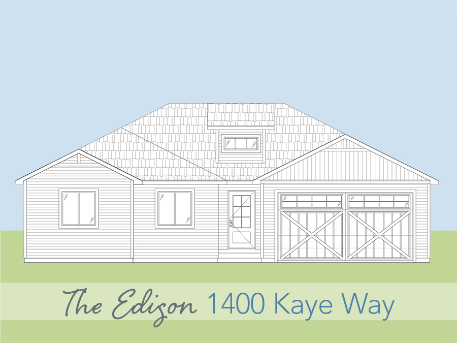 Edison Floor plan at 1400 Kay Way exterior rendering